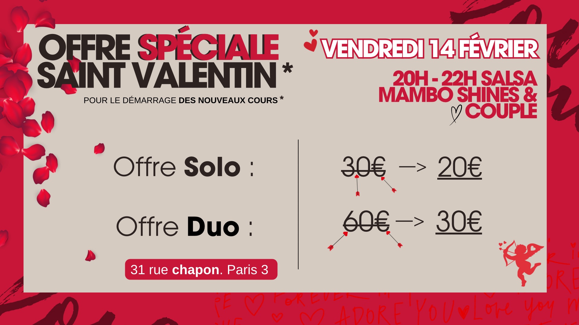 Nouveaux cours de salsa Mambo & Shines pour débutant !