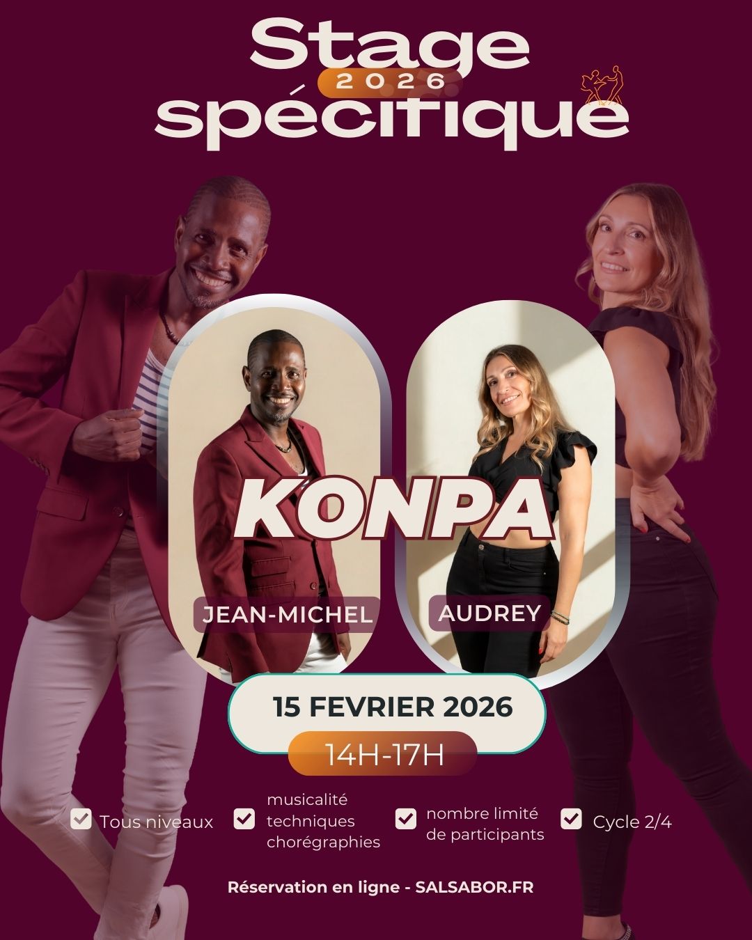 STAGE KONPA AVEC AUDREY ET JEAN MICHEL