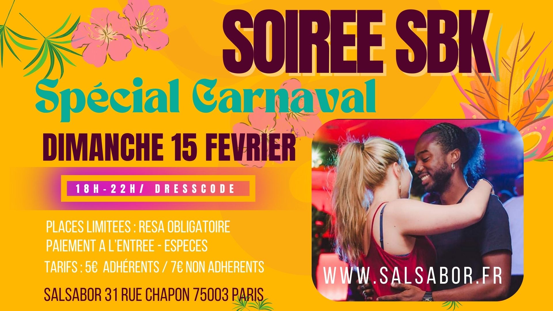 Soirée SMBK Carnaval by Salsabor