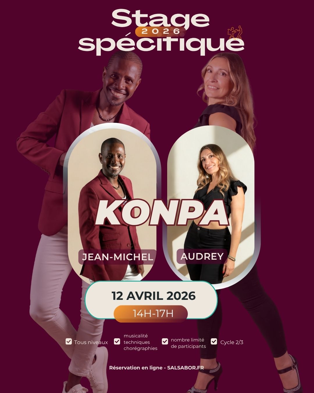 STAGE KONPA AVEC AUDREY ET JEAN MICHEL