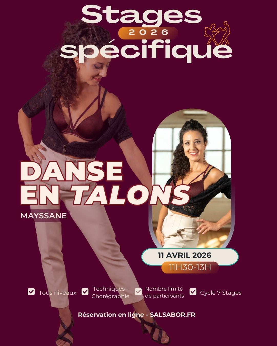 STAGE MENSUEL DANSE EN TALONS