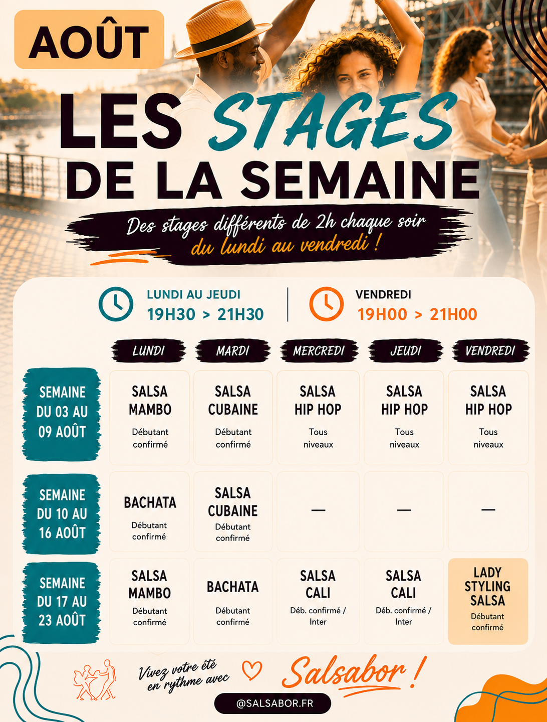 Les stages d’été 2026